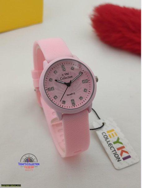 Blue Rubber Strap Watch for Men Casual Trendy Design