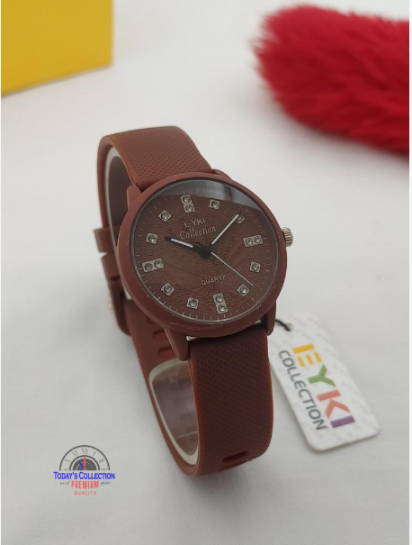 Blue Rubber Strap Watch for Men Casual Trendy Design